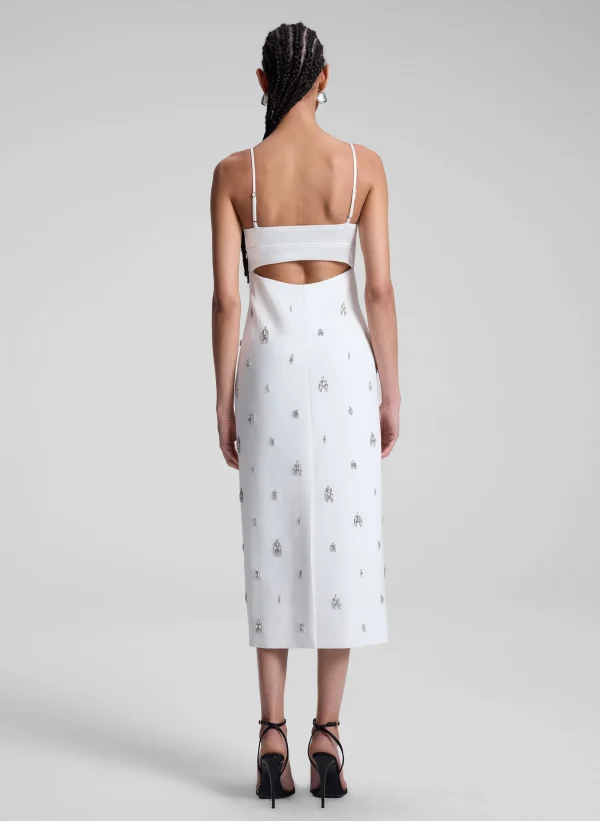 Women A.L.C. Dresses>Alana Embellished Midi Dress