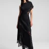 Women A.L.C. Dresses>Alessia Satin And Lace Maxi Dress