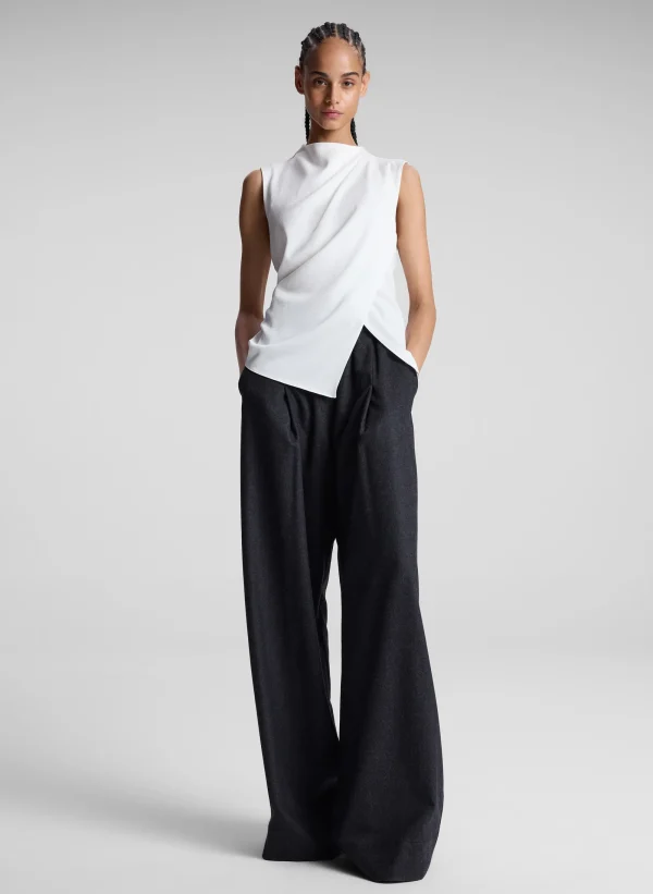 Women A.L.C. Tops>Amira Ruched Sleeveless Top