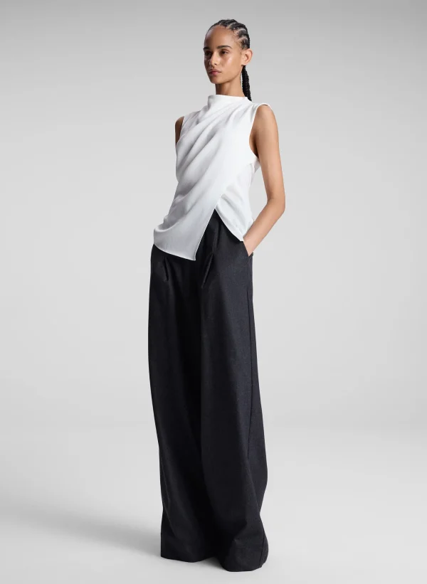 Women A.L.C. Tops>Amira Ruched Sleeveless Top