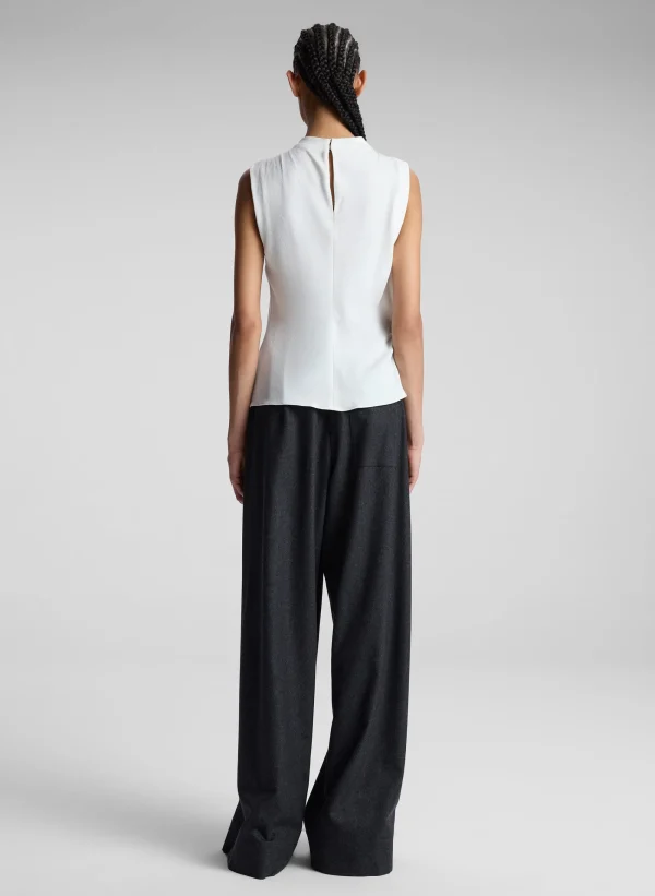 Women A.L.C. Tops>Amira Ruched Sleeveless Top