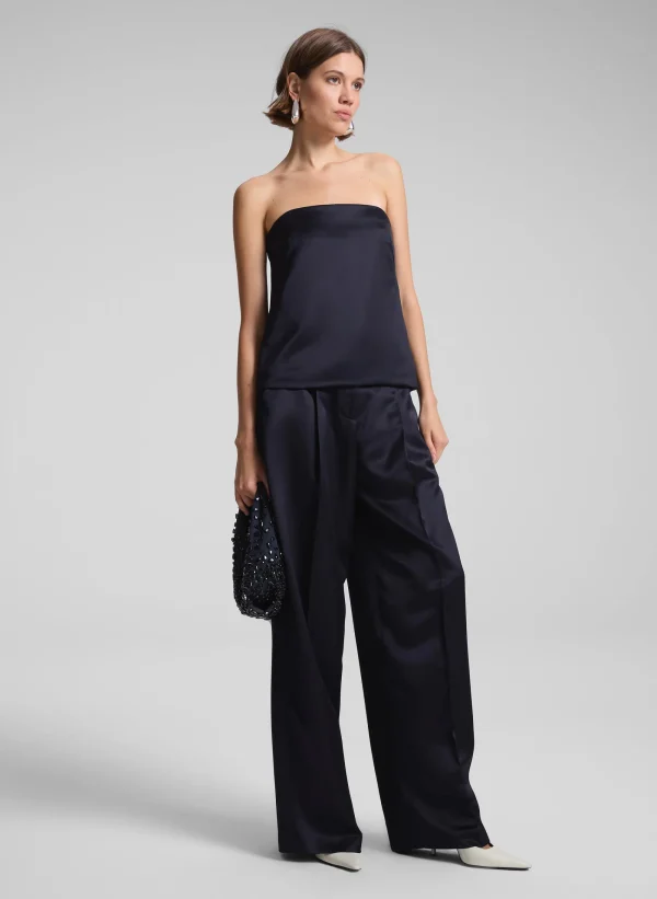 Women A.L.C. Tops>Ani Strapless Satin Top