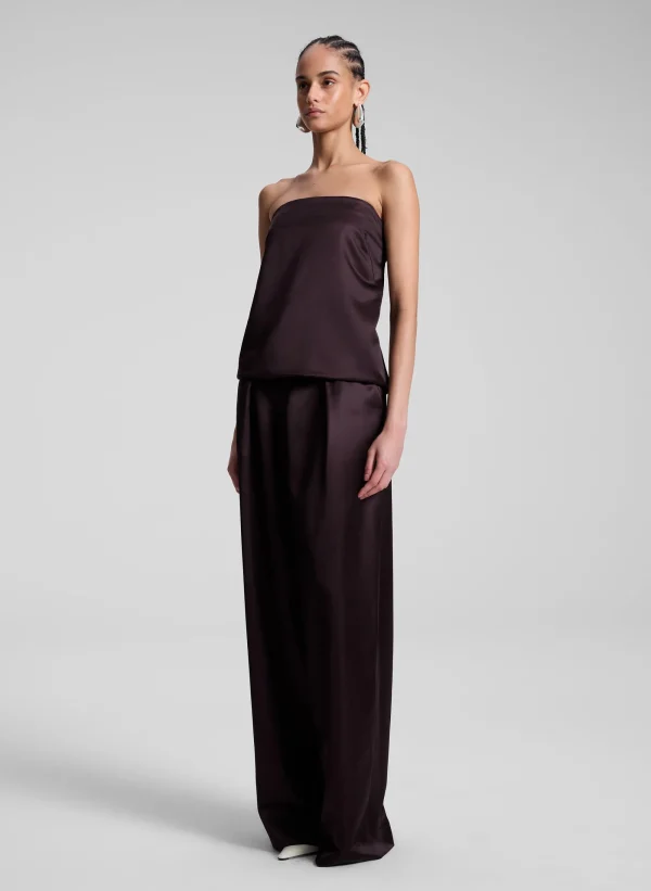 Women A.L.C. Tops>Ani Strapless Satin Top