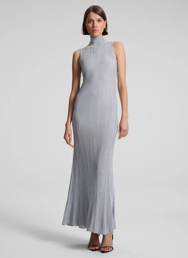Women A.L.C. Dresses | Knitwear>Arden Metallic Knit Maxi Dress