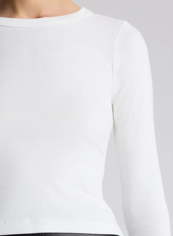 Women A.L.C. Tops | Tees & Tanks>Ari Cotton Rib Long Sleeve Tee