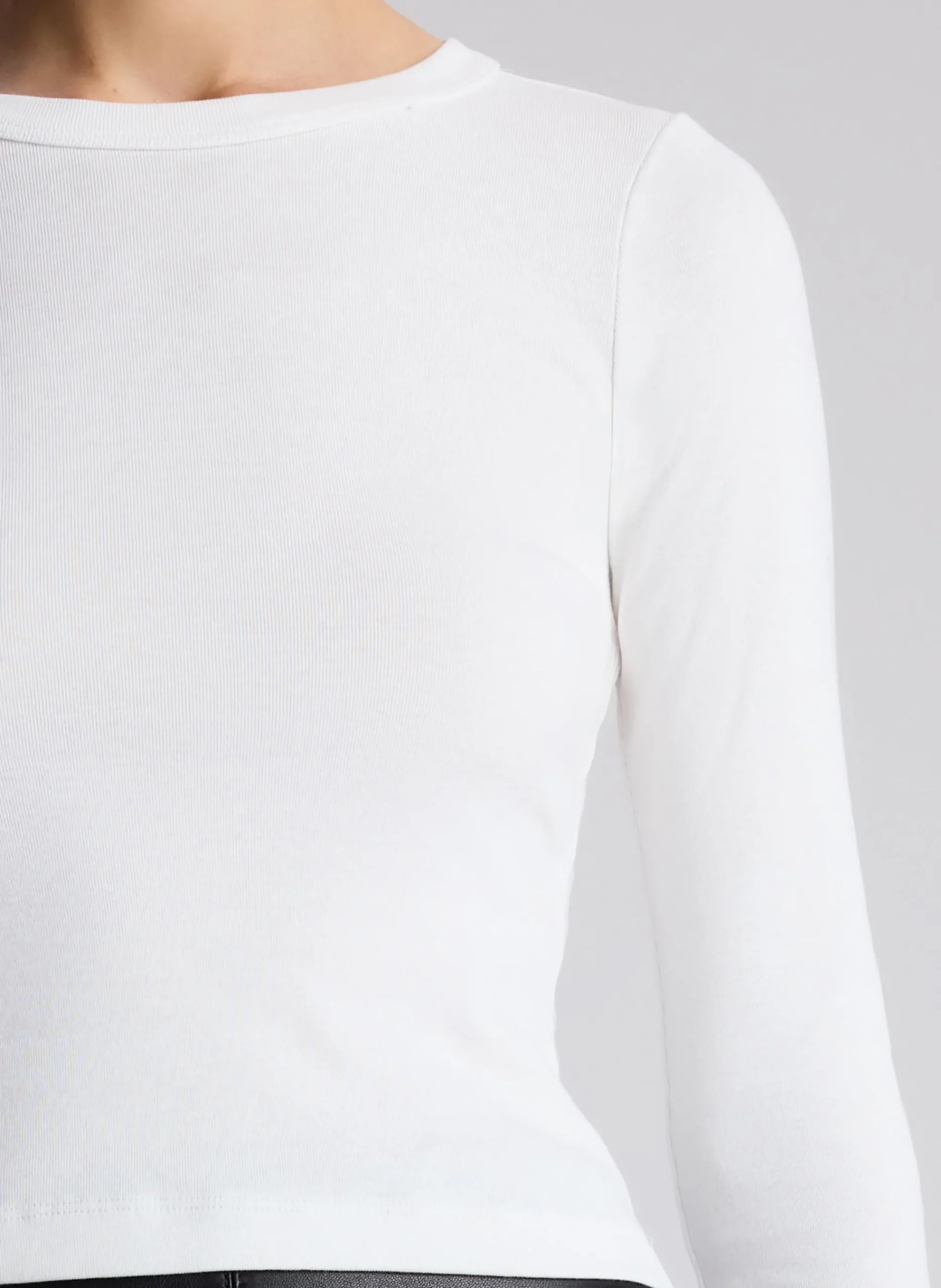 ari_cotton_rib_long_sleev_1-1.webp Women A.L.C. Tops | Tees & Tanks>Ari Cotton Rib Long Sleeve Tee