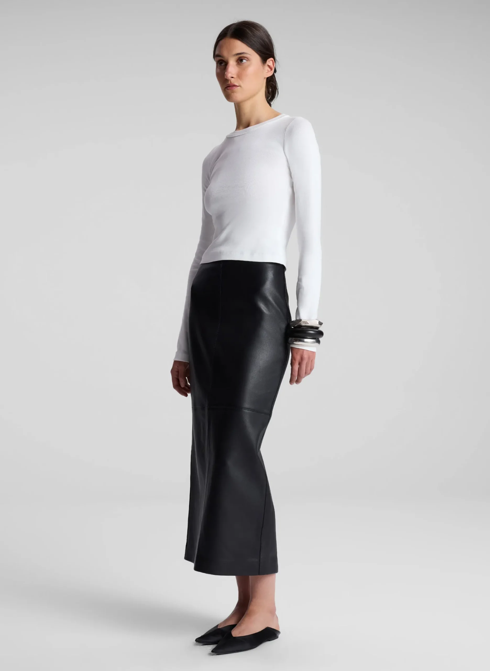 ari_cotton_rib_long_sleev_2-1.webp Women A.L.C. Tops | Tees & Tanks>Ari Cotton Rib Long Sleeve Tee