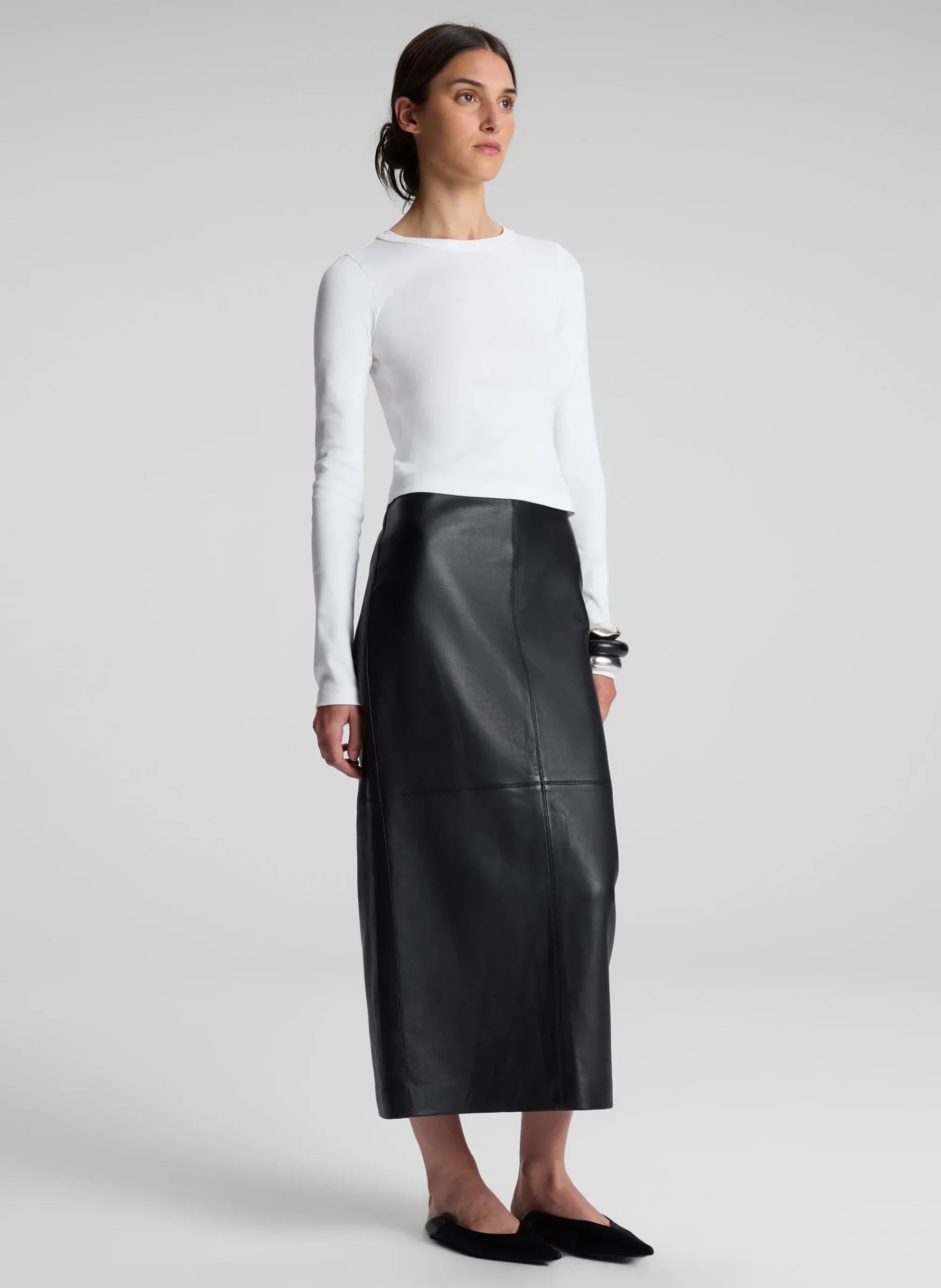 ari_cotton_rib_long_sleev_3-1.webp Women A.L.C. Tops | Tees & Tanks>Ari Cotton Rib Long Sleeve Tee