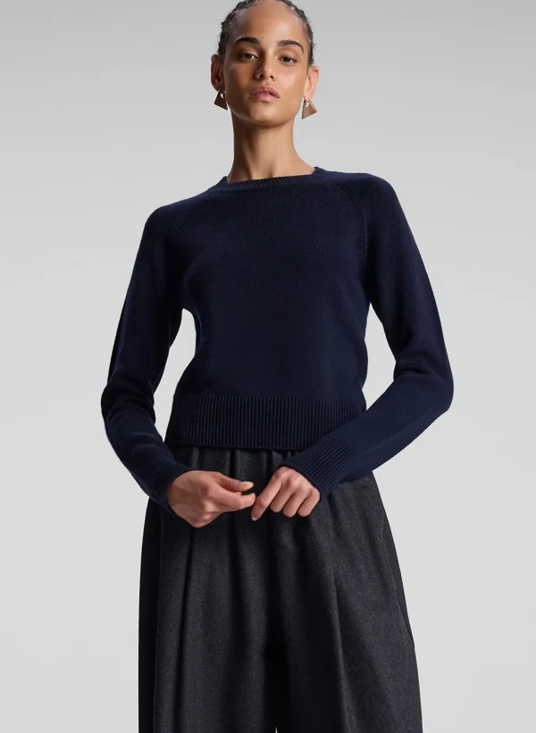 Women A.L.C. Tops | Sweaters>Ashtyn Cashmere Crew Neck Sweater