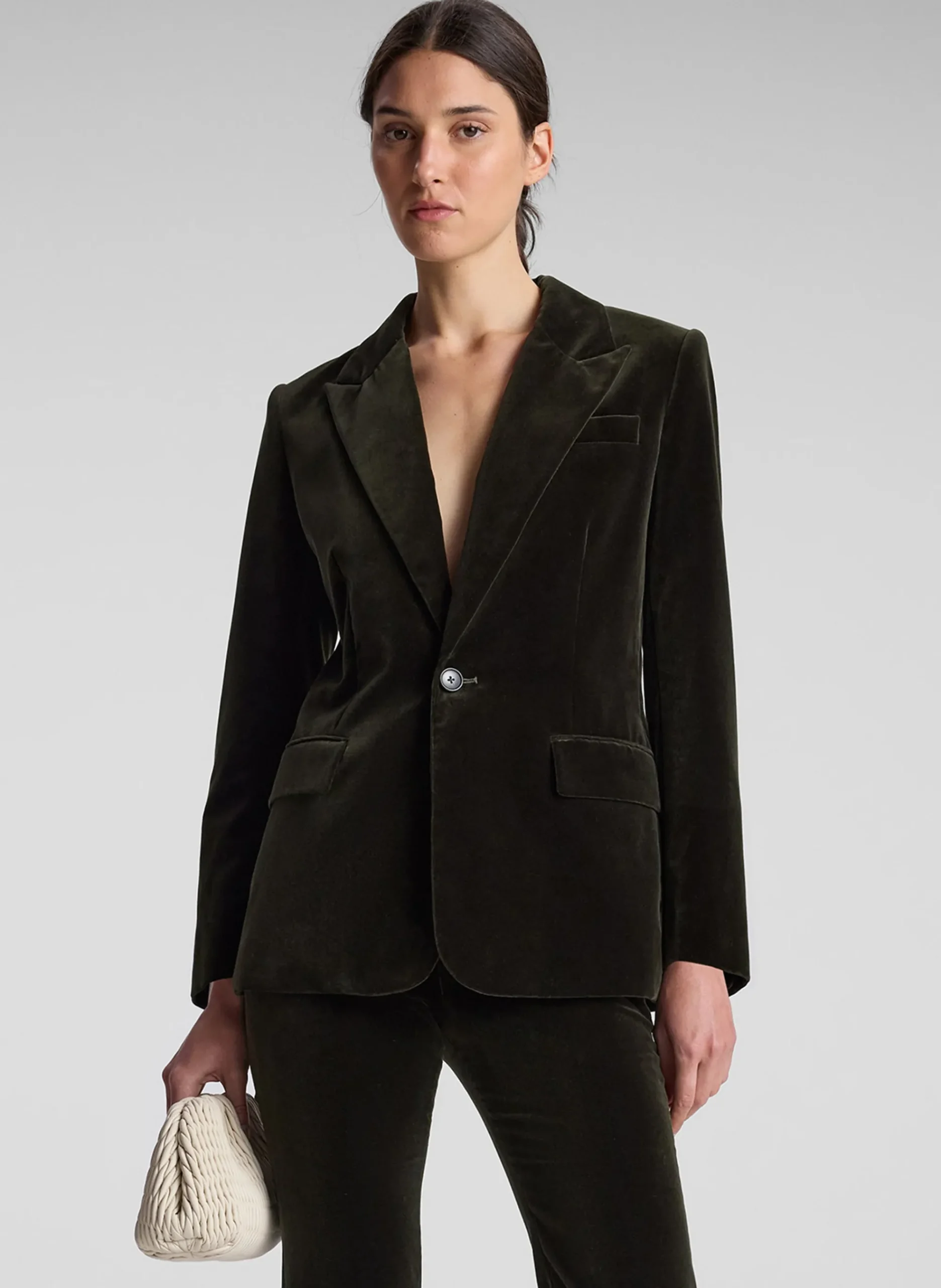 ben_velvet_tailored_jacke_0.webp Women A.L.C. Jackets & Coats | Suits>Ben Velvet Tailored Jacket