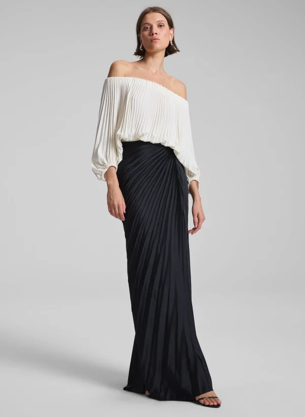 Women A.L.C. Bottoms | Skirts>Bianca Pleated Maxi Skirt