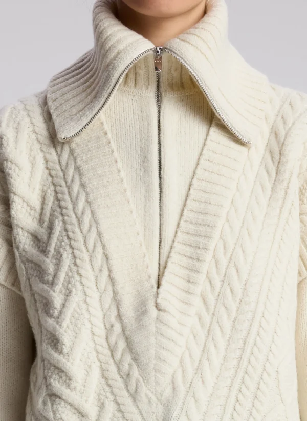 Women A.L.C. Tops | Sweaters>Callie Merino Cable Knit Sweater
