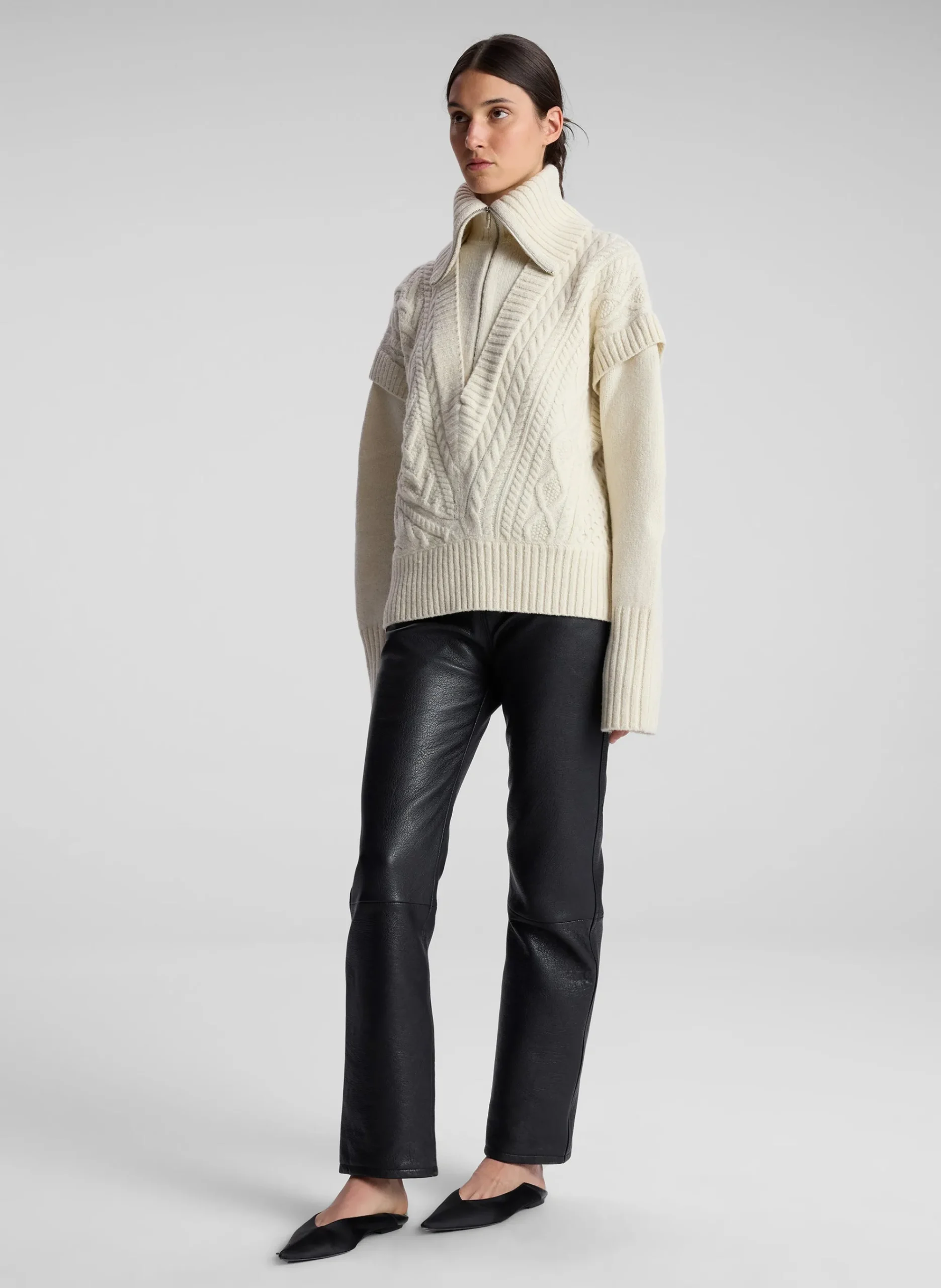 callie_merino_cable_knit__3.webp Women A.L.C. Tops | Sweaters>Callie Merino Cable Knit Sweater