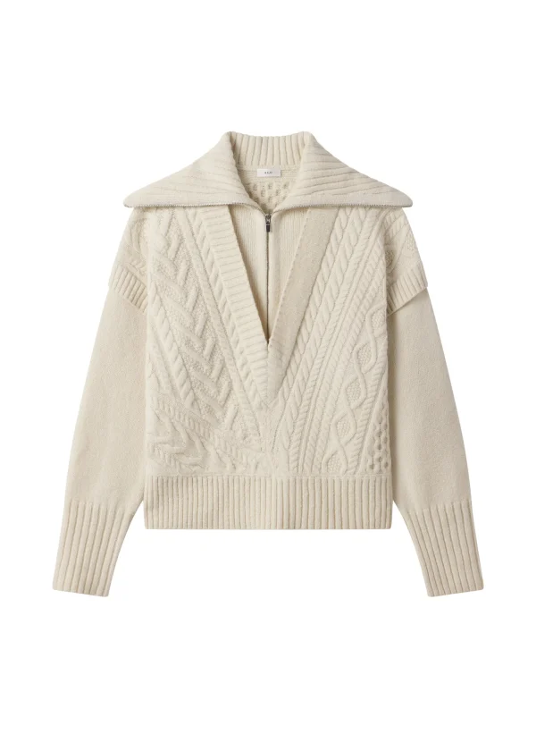Women A.L.C. Tops | Sweaters>Callie Merino Cable Knit Sweater