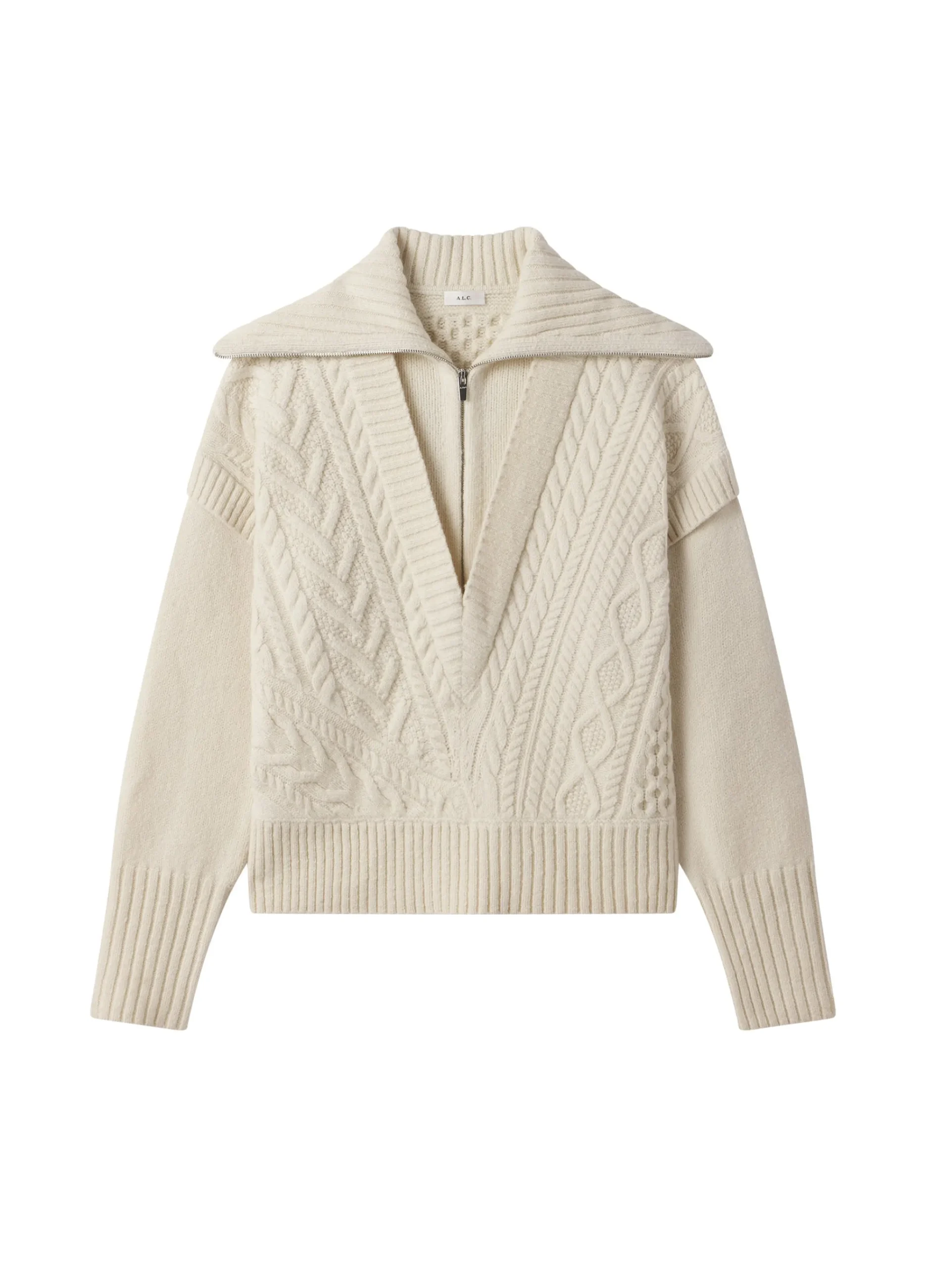 callie_merino_cable_knit__5.webp Women A.L.C. Tops | Sweaters>Callie Merino Cable Knit Sweater