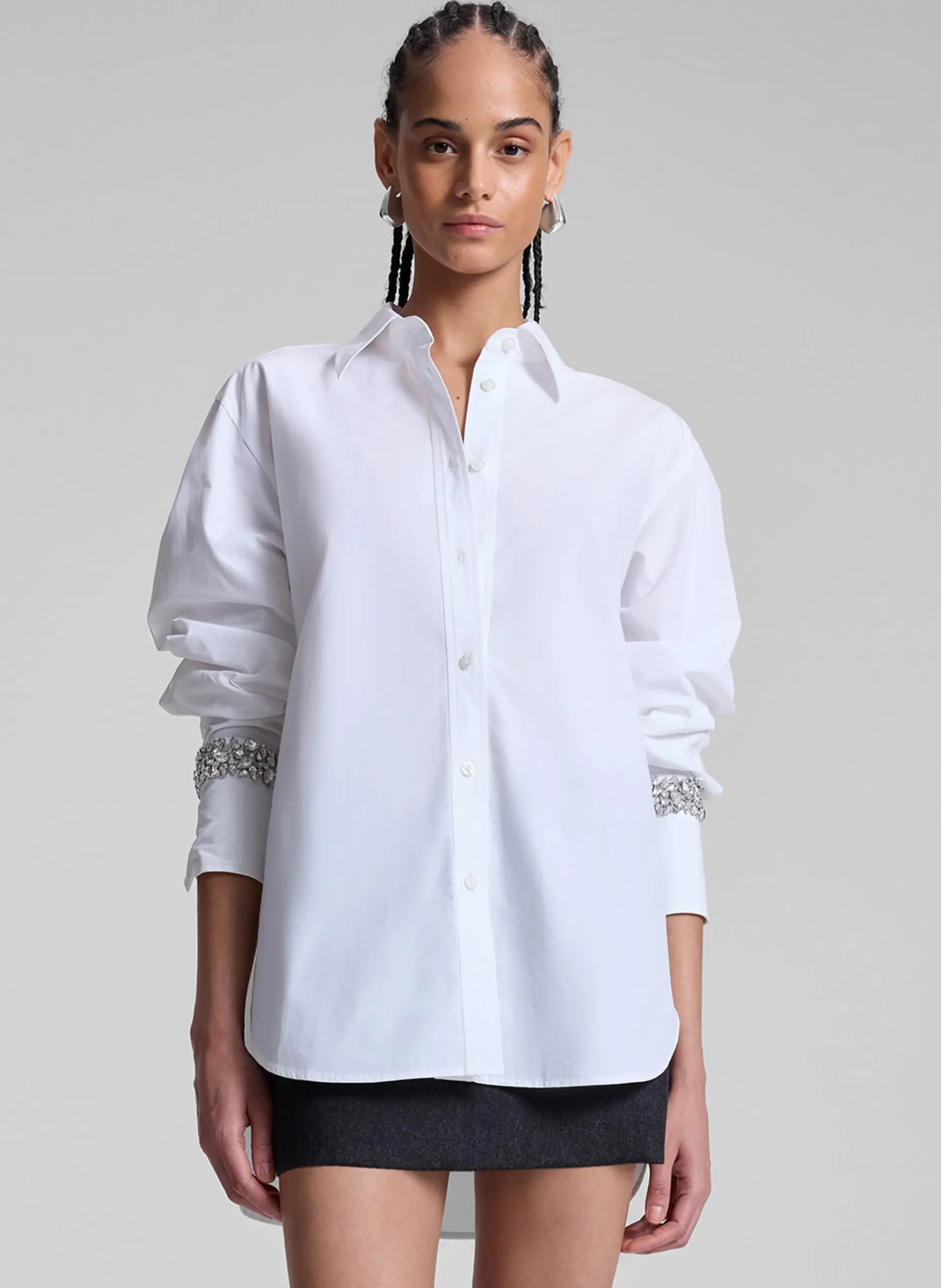 calvin_embellished_sleeve_0.webp Women A.L.C. Tops | Suits>Calvin Embellished Sleeve Shirt