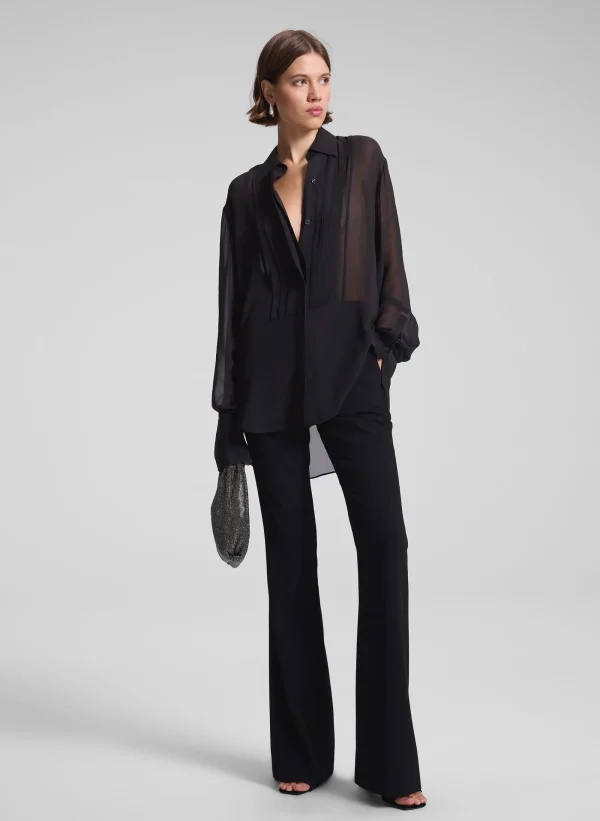 Women A.L.C. Tops>Camden Tux Silk Top