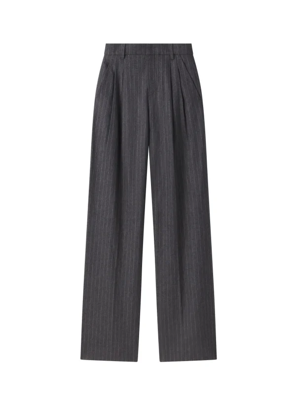 Women A.L.C. Bottoms | Suits>Charles Wool Cashmere Pinstripe Pant