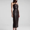 Women A.L.C. Dresses>Charlotte Vegan Leather Midi Dress