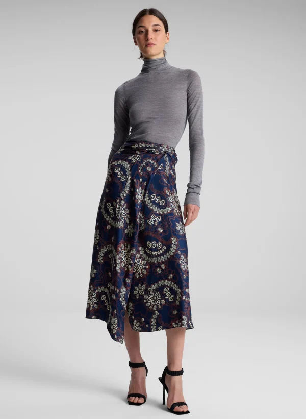 Women A.L.C. Bottoms | Skirts>Clara Printed Midi Skirt