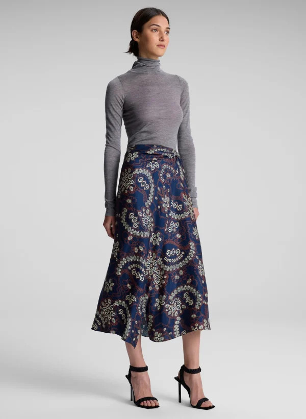 Women A.L.C. Bottoms | Skirts>Clara Printed Midi Skirt