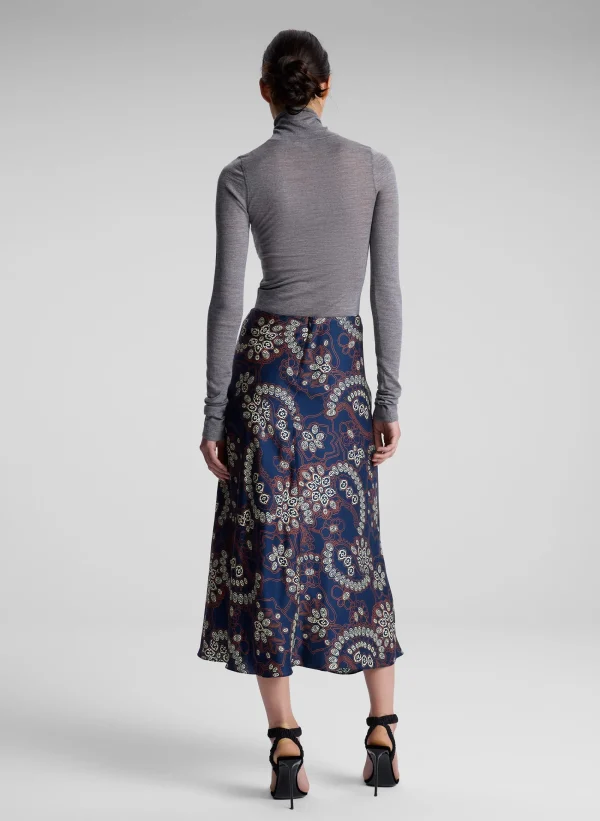 Women A.L.C. Bottoms | Skirts>Clara Printed Midi Skirt