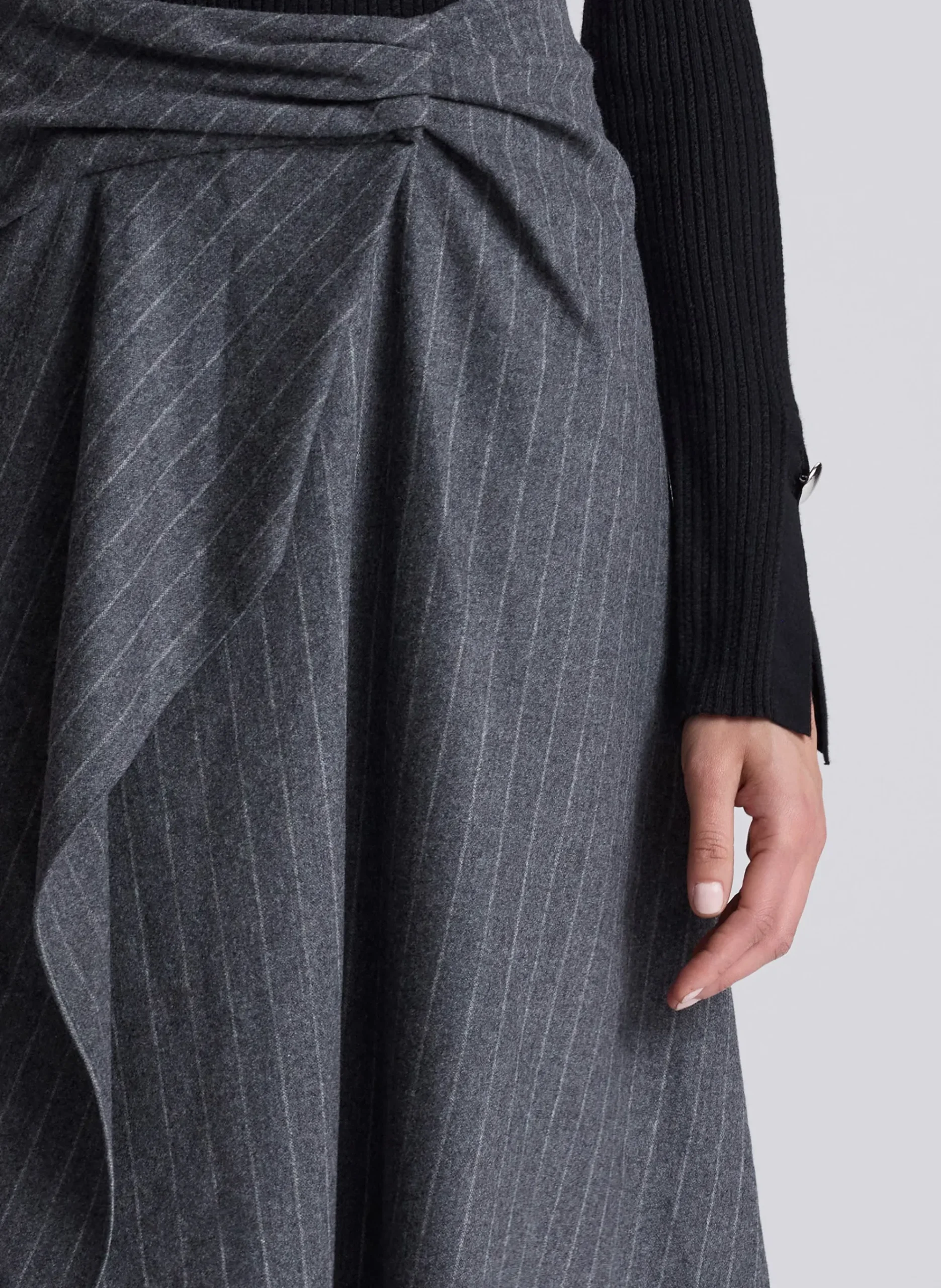 clara_wool_cashmere_pinst_1.webp Women A.L.C. Bottoms | Skirts>Clara Wool Cashmere Pinstripe Midi Skirt