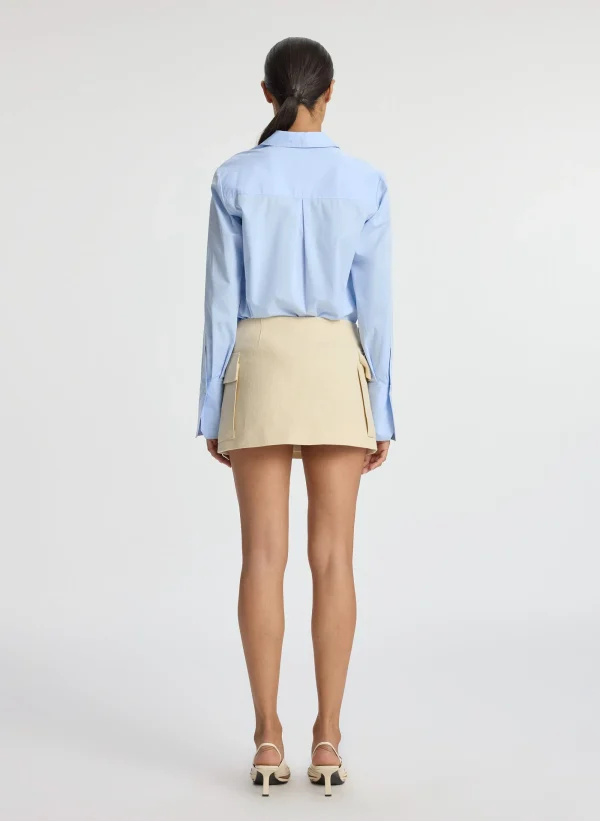 Women A.L.C. Bottoms | Skirts>Conan Linen Mini Skirt