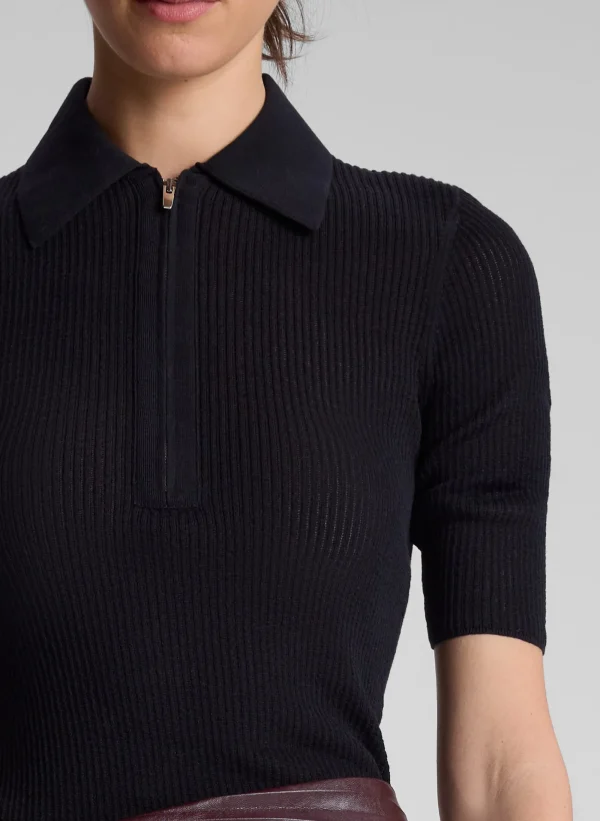 Women A.L.C. Tops | Knitwear>Cooper Fine Cotton Ribbed Top