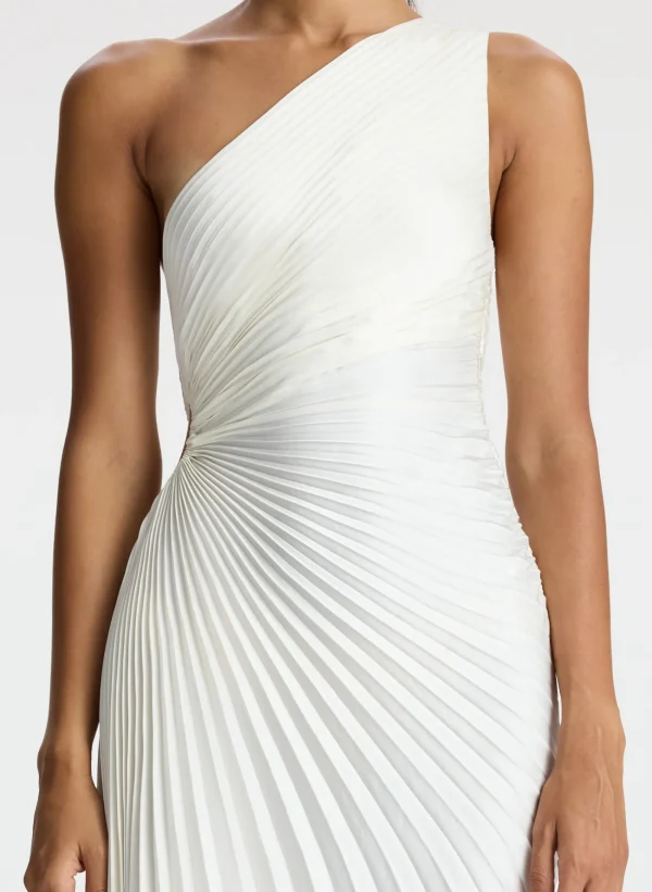 Women A.L.C. Dresses>Delfina Satin Pleated Dress