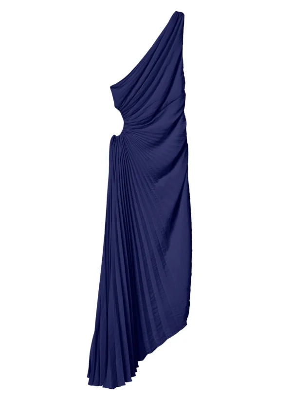 Women A.L.C. Dresses>Delfina Satin Pleated Dress