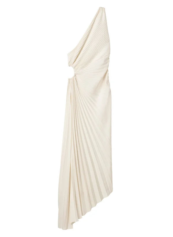 Women A.L.C. Dresses>Delfina Satin Pleated Dress