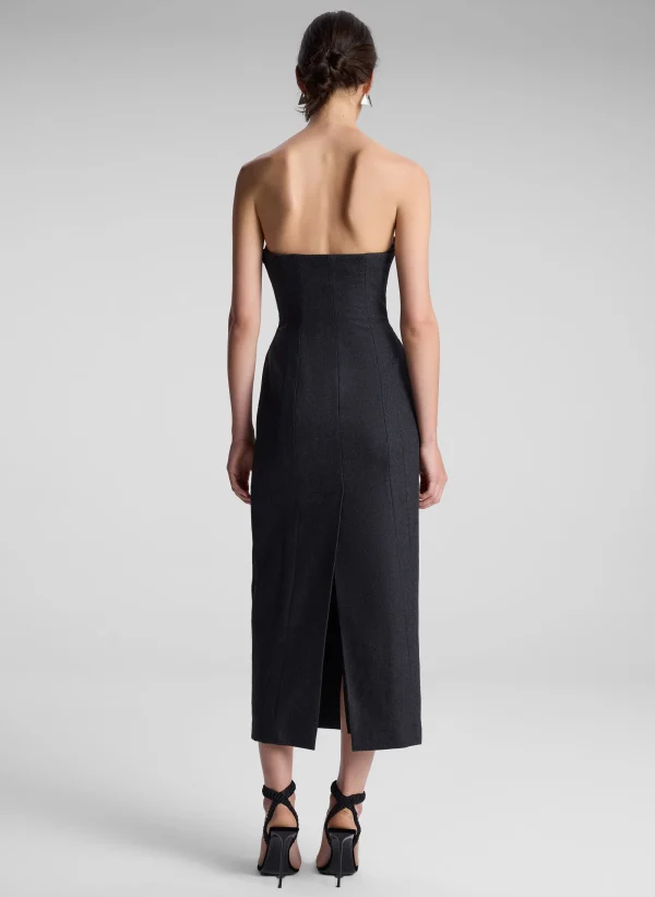 Women A.L.C. Dresses>Elizabeth Wool Cashmere Strapless Midi Dress