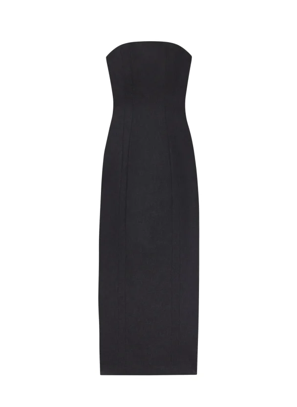Women A.L.C. Dresses>Elizabeth Wool Cashmere Strapless Midi Dress