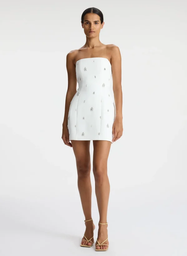 Women A.L.C. Dresses>Elsie Strapless Embellished Mini Dress