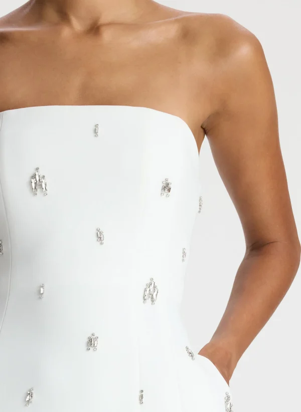 Women A.L.C. Dresses>Elsie Strapless Embellished Mini Dress
