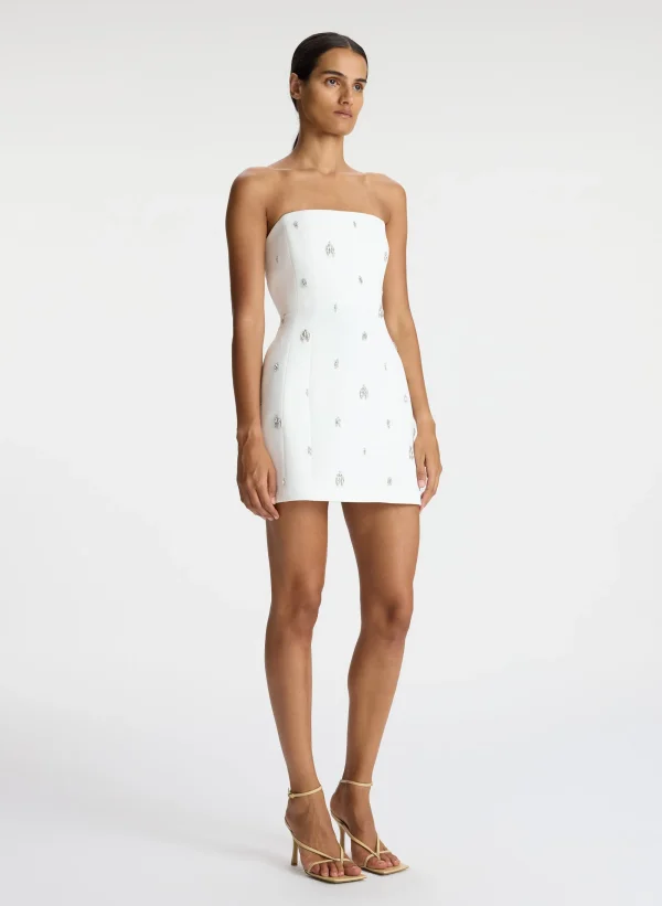 Women A.L.C. Dresses>Elsie Strapless Embellished Mini Dress