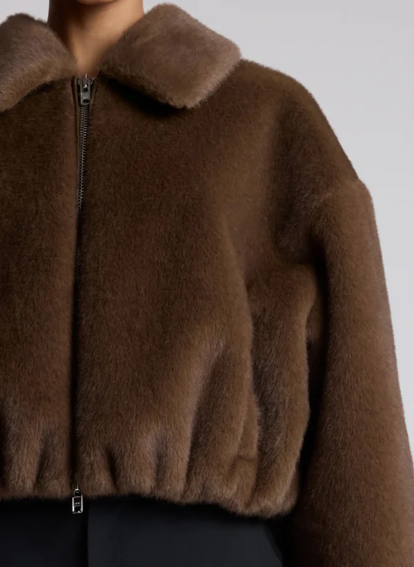 Women A.L.C. Jackets & Coats>Esme Faux Fur Jacket