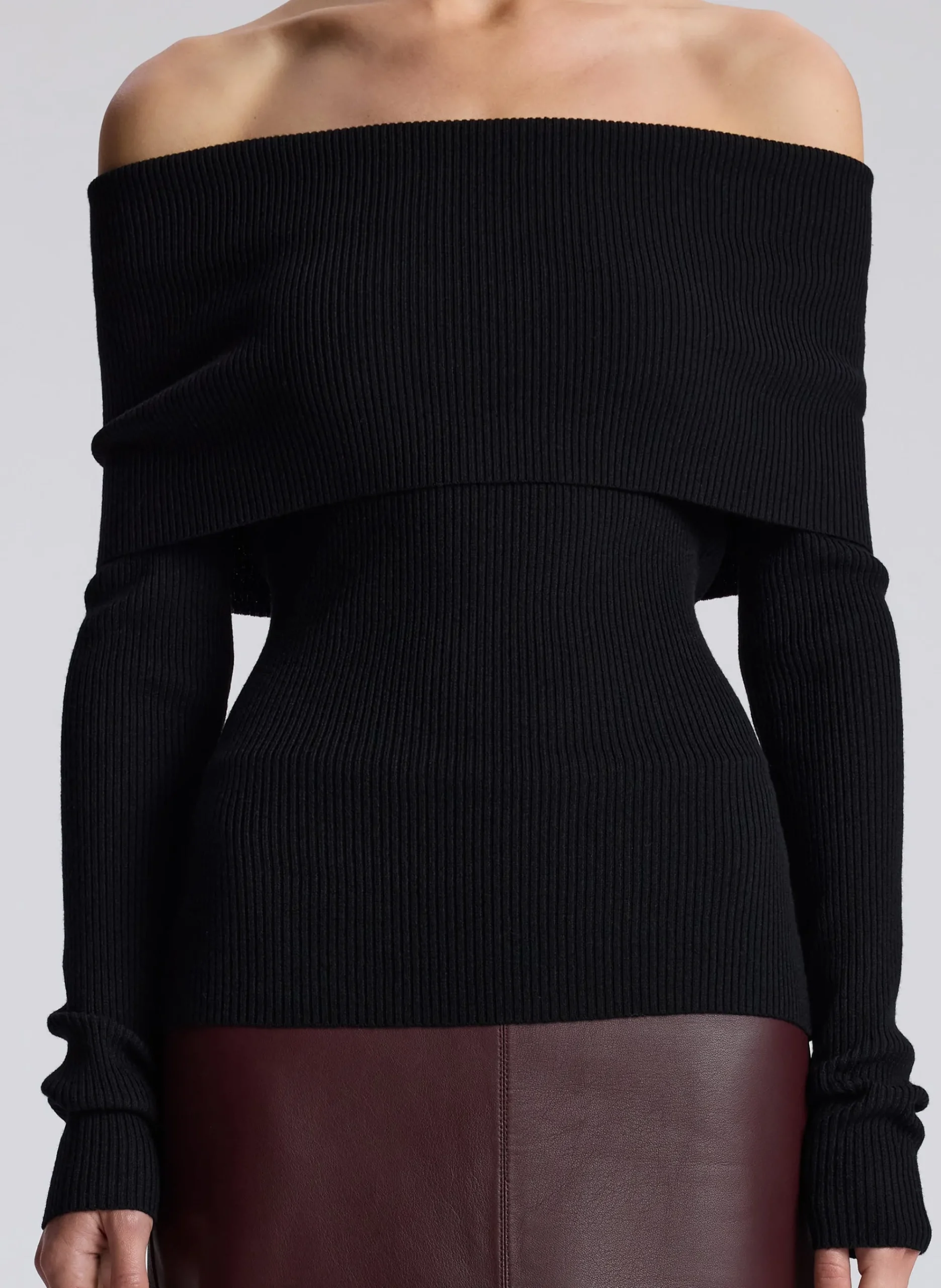 evelyn_merino_off_shoulde_1.webp Women A.L.C. Tops | Knitwear>Evelyn Merino Off Shoulder Top