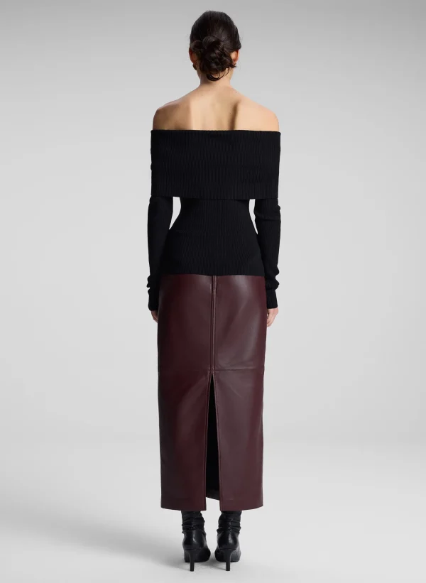 Women A.L.C. Tops | Knitwear>Evelyn Merino Off Shoulder Top