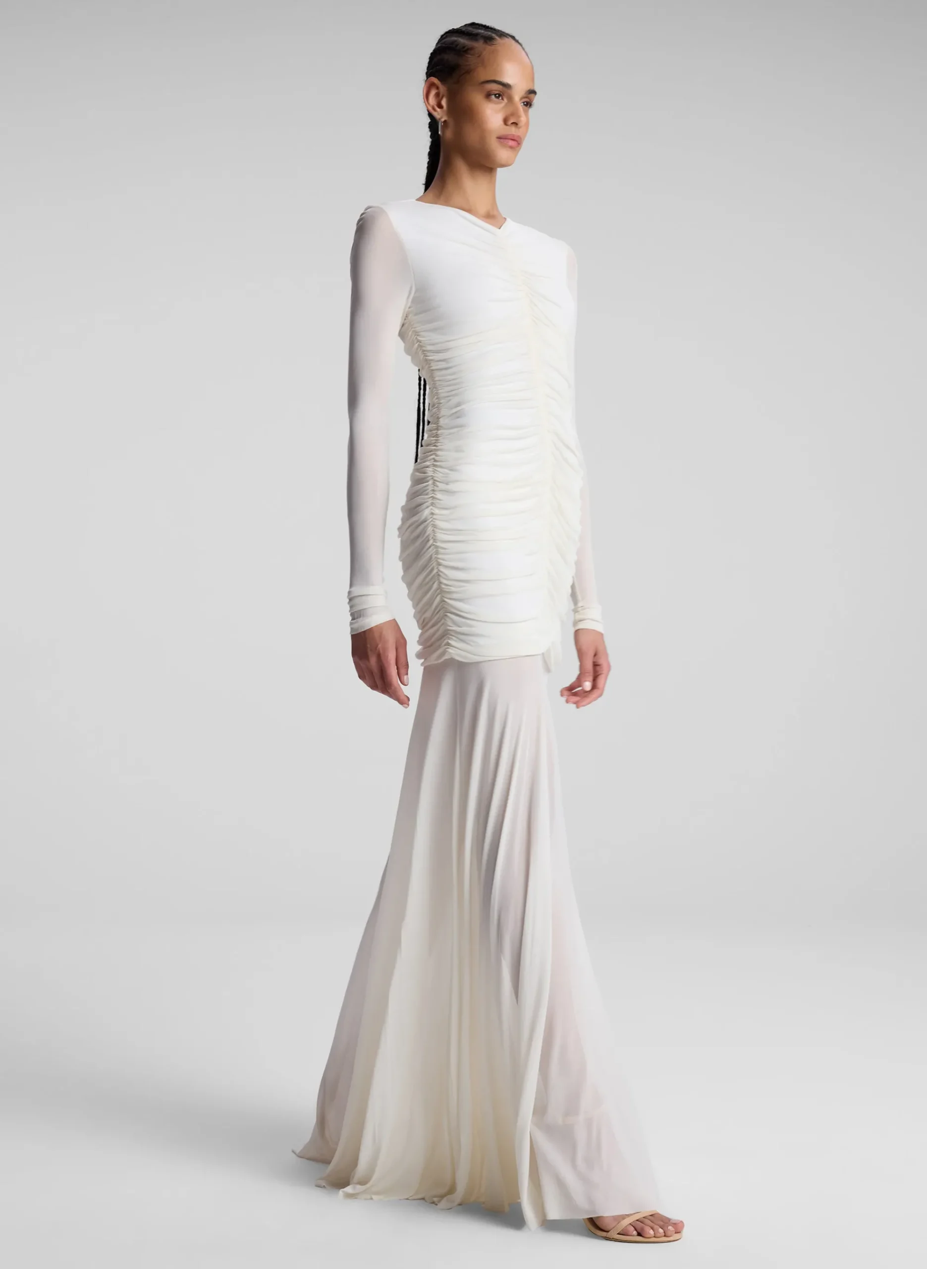 fawn_ruched_mesh_maxi_dre_0-1.webp Women A.L.C. Dresses>Fawn Ruched Mesh Maxi Dress