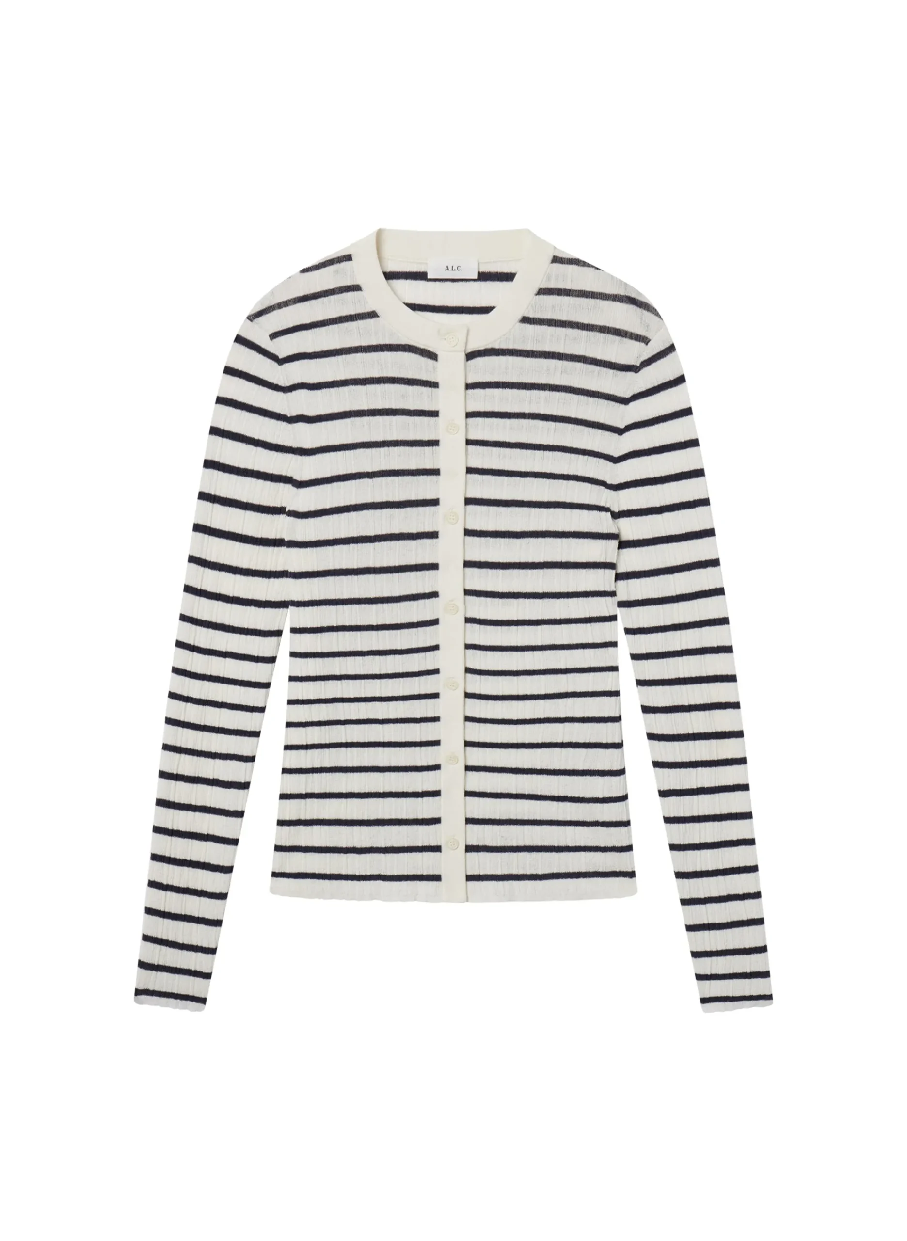 fisher_fine_cotton_cardig_5-2.webp Women A.L.C. Tops | Sweaters>Fisher Fine Cotton Cardigan