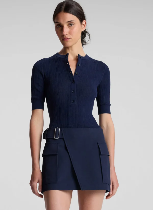 Women A.L.C. Tops | Knitwear>Fisher Fine Cotton Knit Top
