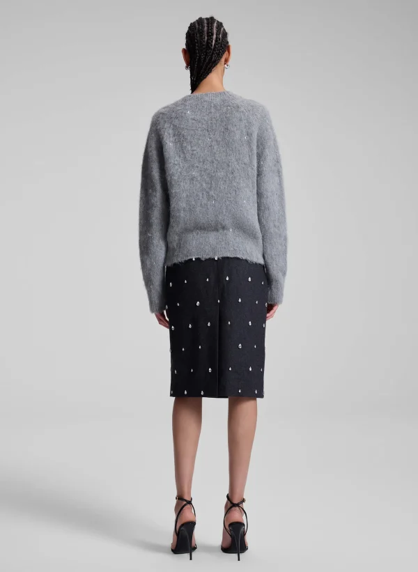 Women A.L.C. Tops | Sweaters>Frankie Wool Cashmere Embellished Sweater