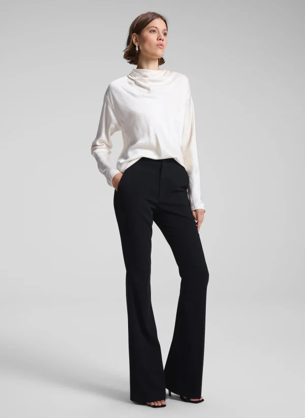 Women A.L.C. Tops>Georgia Embellished Satin Top