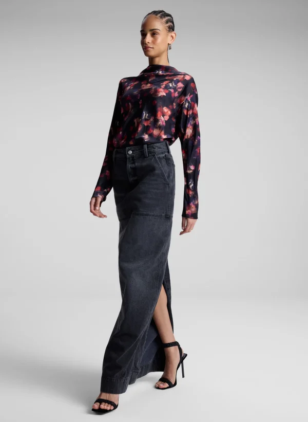 Women A.L.C. Tops>Georgia Stretch Silk Top
