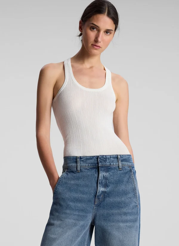 Women A.L.C. Tops>Iris Fine Cotton Knit Tank