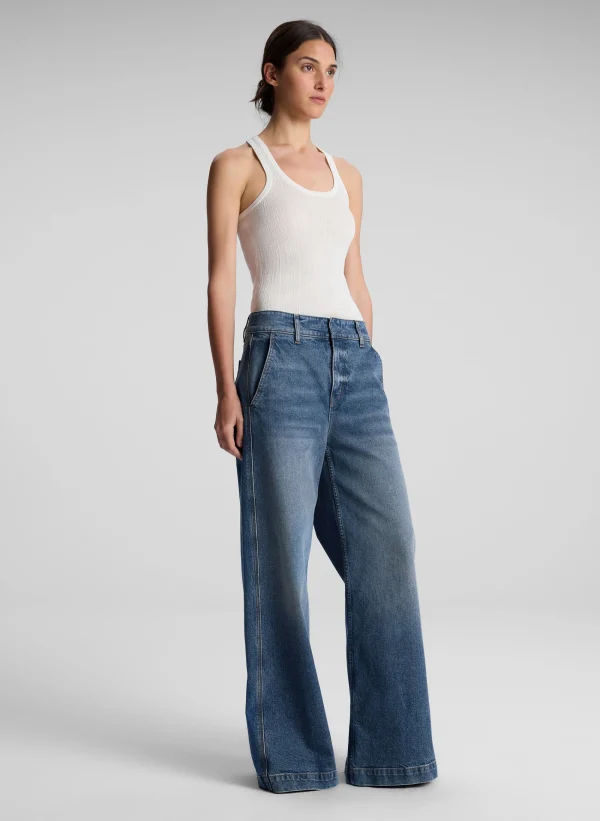 Women A.L.C. Tops>Iris Fine Cotton Knit Tank