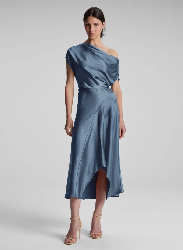 Women A.L.C. Dresses>Jasmine Satin Midi Dress
