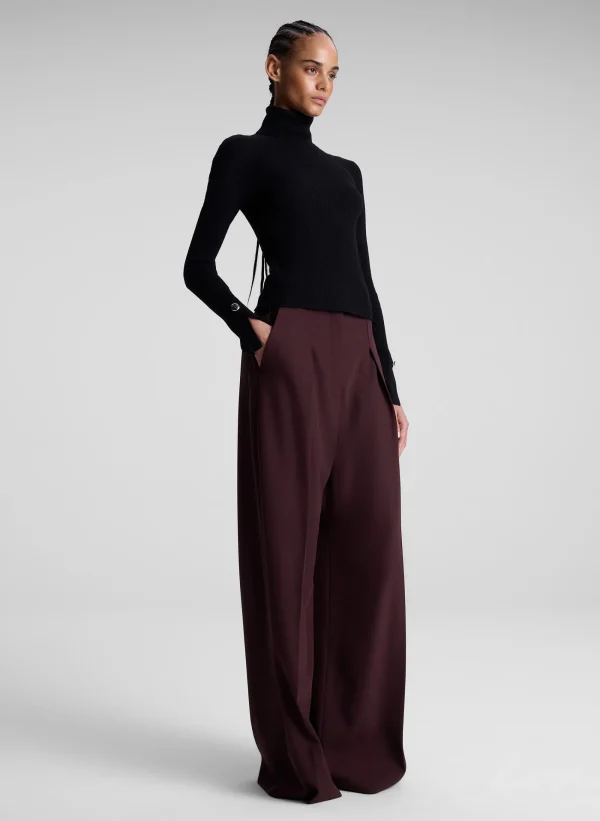 Women A.L.C. Tops | Knitwear>Jett Cable Knit Merino Turtleneck Top